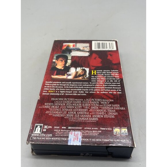Mercy VHS tape 2000 Columbia Tristar 94 minutes Rated R English Ellen READ - Picture 2 of 3